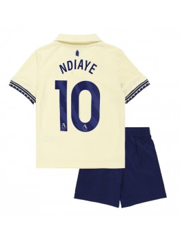 Everton Iliman Ndiaye #10 Replika Borta Kläder Barn 2025-26 Kortärmad (+ byxor)